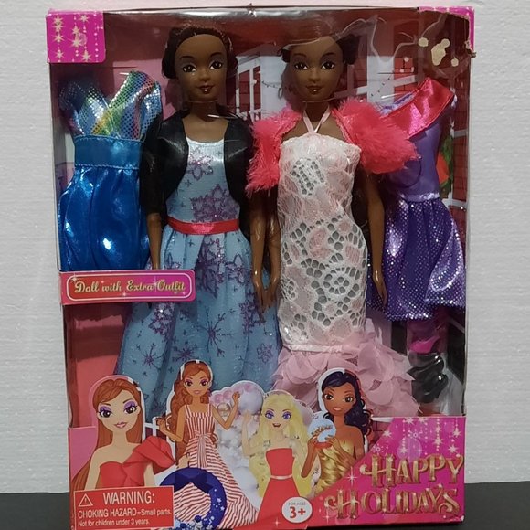 ⚫ $ 8.00 Doll with Extra Outfit Happy Holidays Dolls - Picture 3 of 5